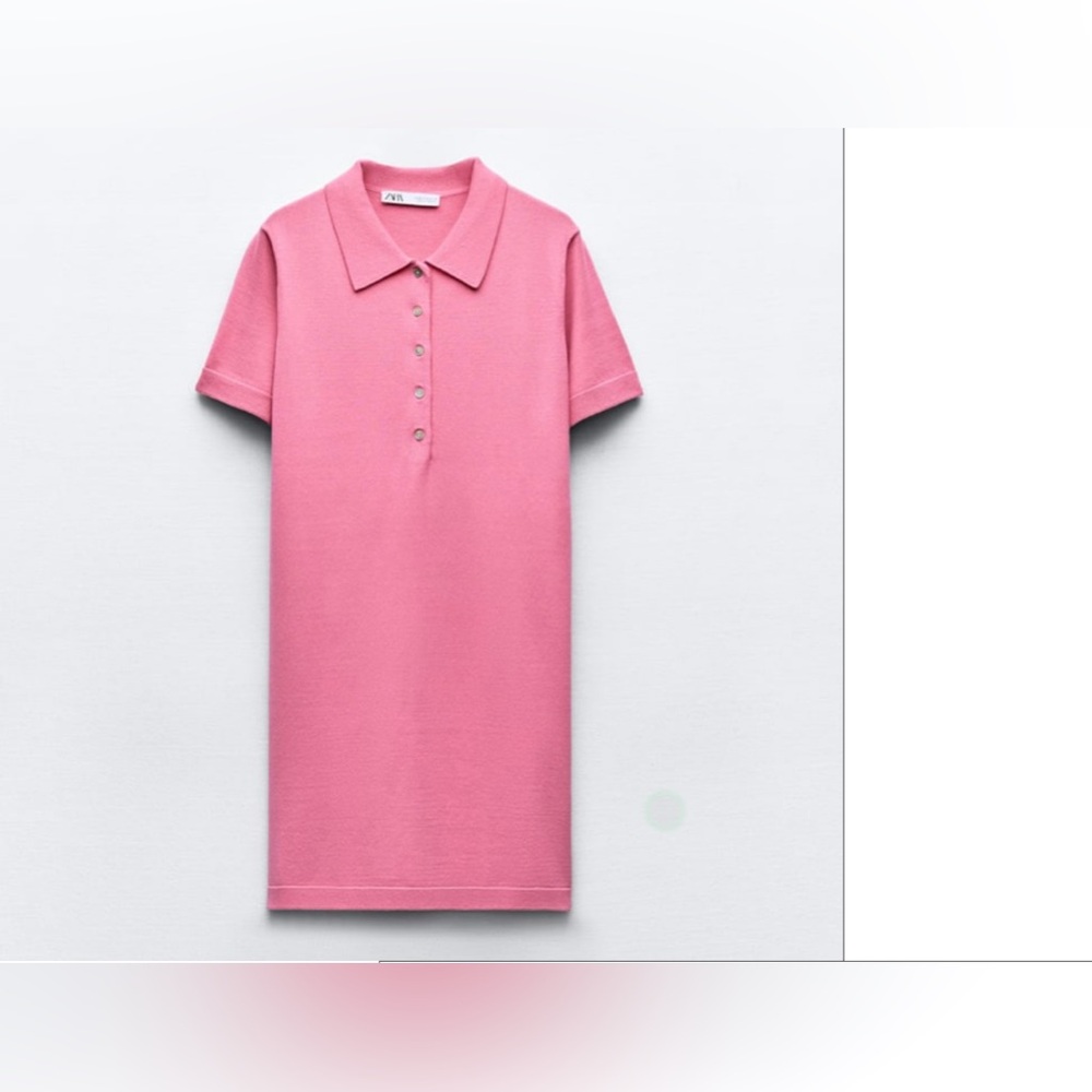 NWT - Never worn. Short, knit jersey polo dress from Zara